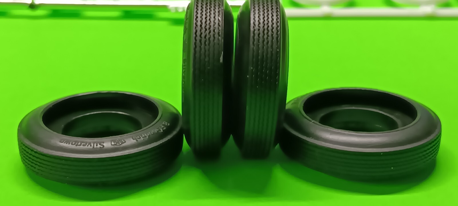 1959 Cadillac Ambulance 1/25 Hubcap Rim Whitewall Tires BF Goodrich Slivertown