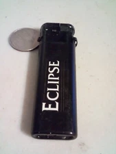 Vintage Eclipse Black Lighter Tokai Rare Non-working Scripto E70 