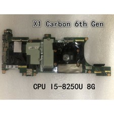 Original Lenovo Thinkpad X1 Carbon 6th Motherboard I5-8250U 8G 01YR208 01YR211