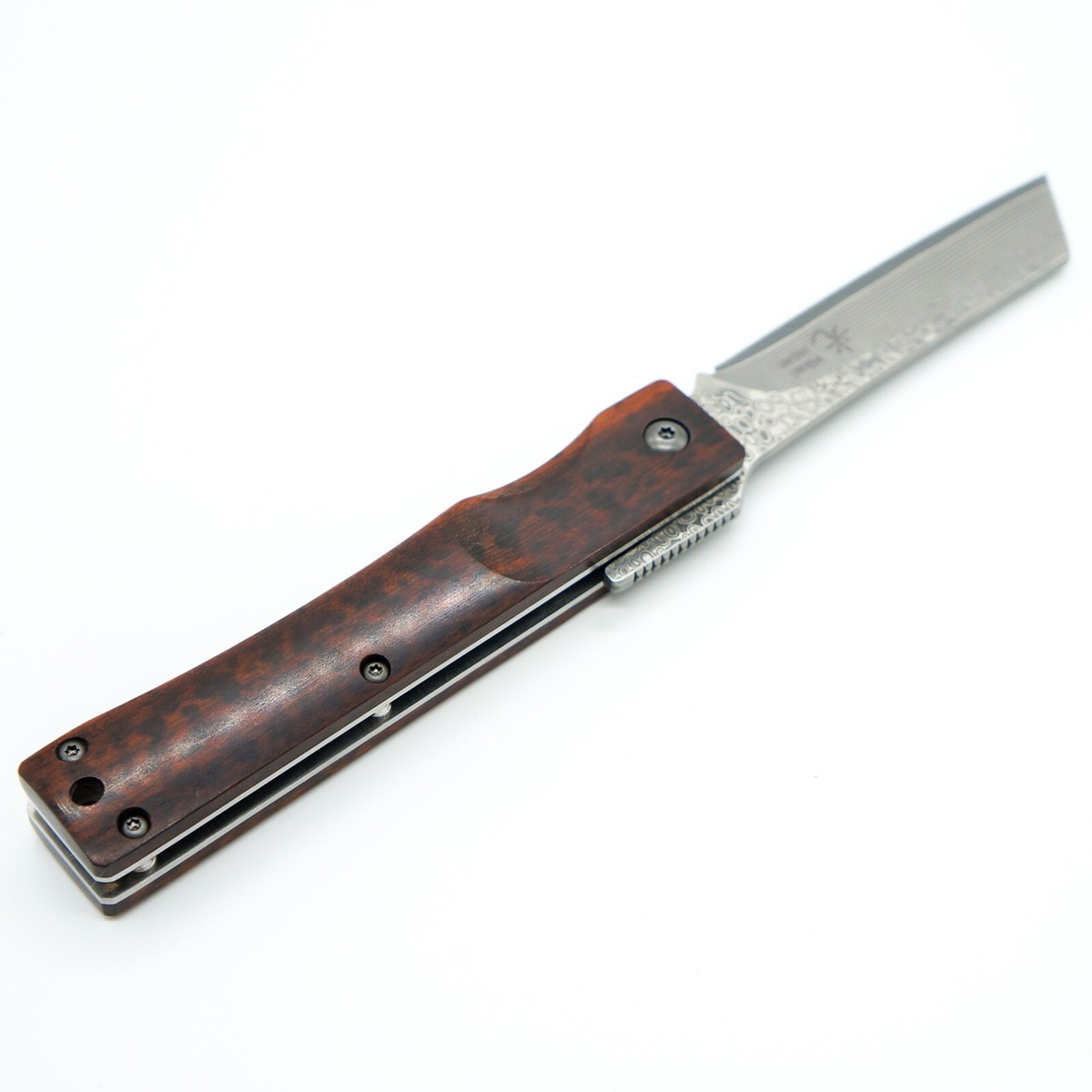 Hikari JAPAN Super Multilayer Damascus Folding Knife Higo Mori