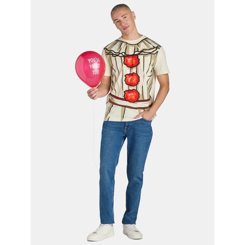 Camiseta gráfica de Halloween Pennywise IT para hombre talla 3XL (54-56) y disfraz de globo - Imagen 5 de 5