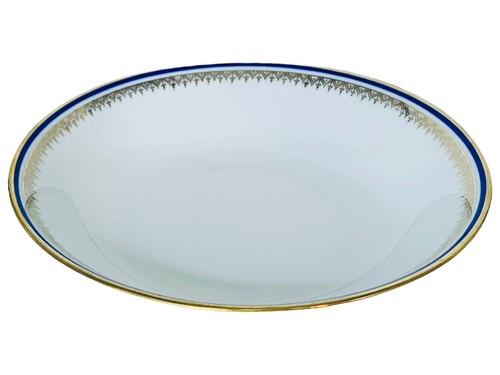 Bareuther Waldsassen PARIS Cobalt Blue Gold Porcelain Coupe Soup Bowl - Picture 4 of 10