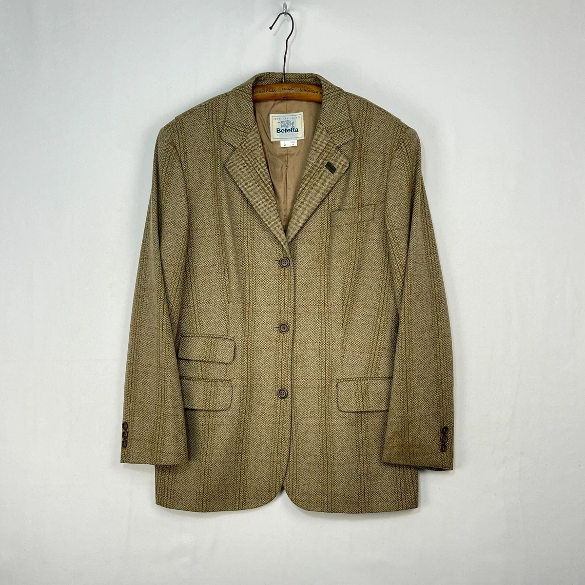 Vintage tweed top jacket womens