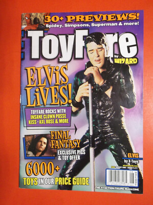 TOYFARE # 48 - VF+ 8.5 - ELVIS LIVES COVER - AUG 2001 WIZARD MAG - FREE SHIPPING