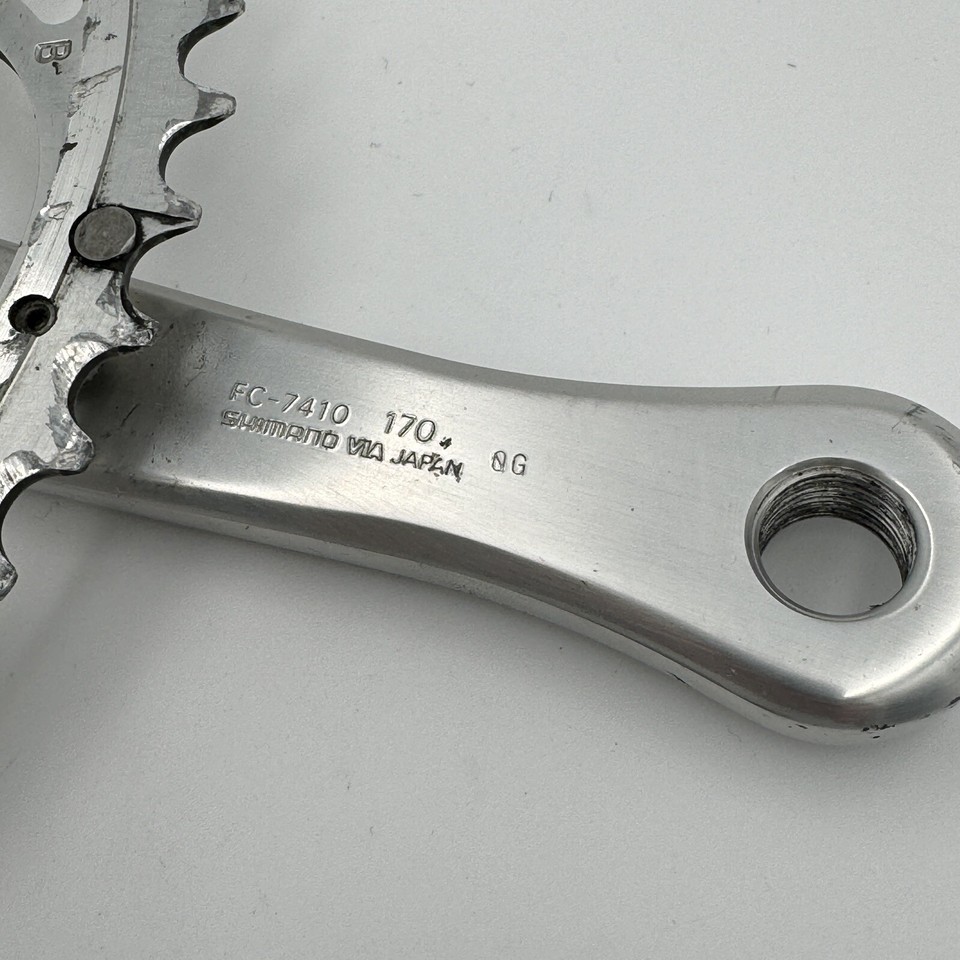 Paire De Pédaliers Vintage Shimano Dura-Ace FC-7410 - 170mm, 53/42 Dents, Occasion
