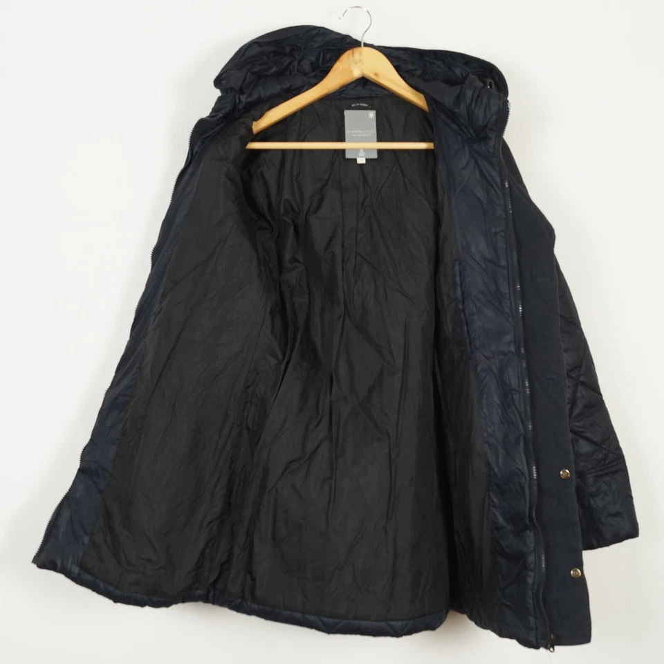 Chaqueta acolchada para mujer G-STAR RAW talla M negra con capucha cremallera completa Foto 4 de 4