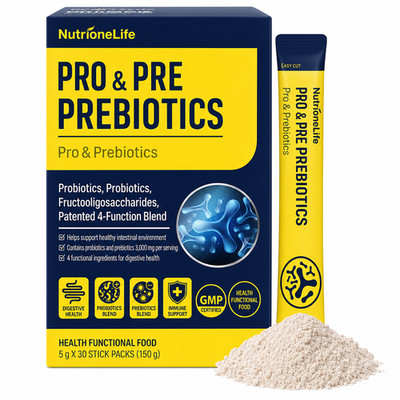 Korea Pro & Prebiotics Powder   1 Billion CFU Multi Strain Blend for Digestive W