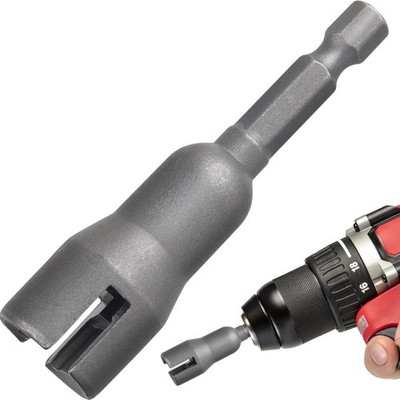 Power Wing Nut Driver, Steel Wing Nut Drill Bit Socket Wrench Tool Set, 1/4'' Hex