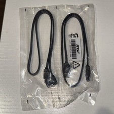 NEW 2- Pack Genuine MSI SATA 3.0 6Gbps Black HDD SSD Cables