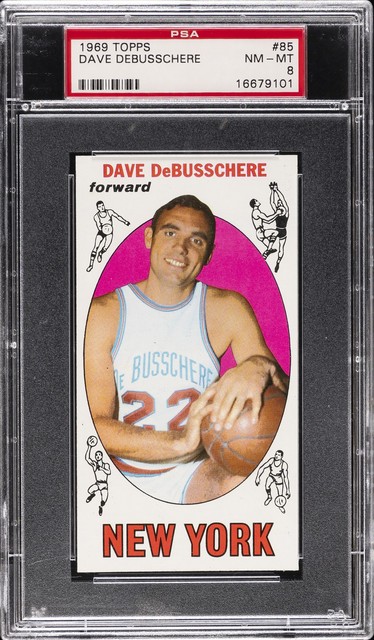 1969 TOPPS #85 DAVE DEBUSSCHERE ROOKIE RC PSA 8