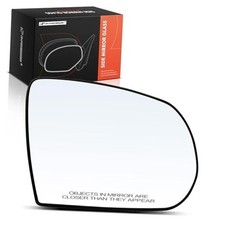 Right Passenger Side Manual Non-Heated Mirror Glass with Backing Plate