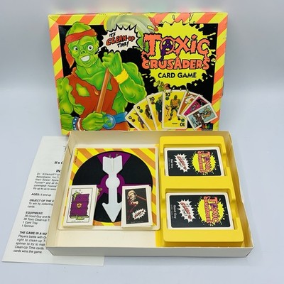 Toxic Crusaders Card Game Troma Studios Movie Memorabilia 1991 Complete Vintage