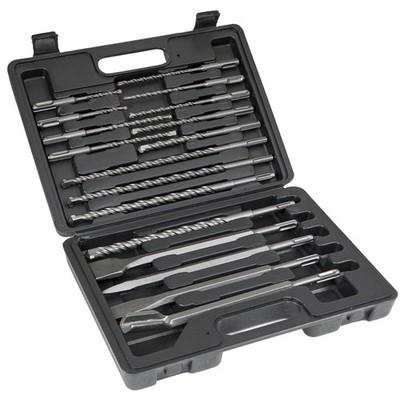 17PC Drill Bits & Chisel SDS PLUS Rotary Hammer BIt Set Fits Bosch & Hilti Plus