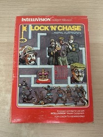Lock 'N' Chase (Intellivision, 1982) CIB Complete w/ Cart, Manual & Overlays