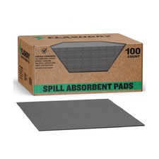 FLASHDRY Universal Spill Absorbent Pads, 100-Count Dispenser Box, 17.5" x 13....