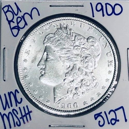 1900 BU UNCIRCULATED MORGAN SILVER DOLLAR AUTHENTIC U.S. MINT FREE SHIPPING 5127