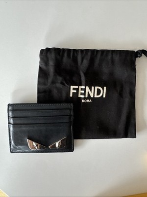 FENDI Cardholder Black With Monster Eyes