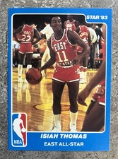 1983 Star NBA All-Star - Isiah Thomas #11 1st Card Rookie (RC) Looks NM/NM-MT. rookie card picture