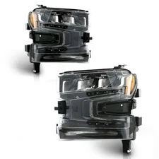 Fits For Chevy Silverado 1500 2019 2020 2021 Pair Headlights Headlamp Left+Right