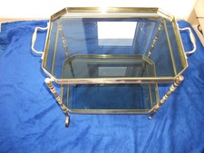 Servierwagen Messing massiv antik handarbeit zerlegbar Orginal