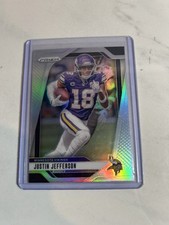 Panini 2024 silver Prizm Justin Jefferson #187 Minnesota Vikings Football NFL