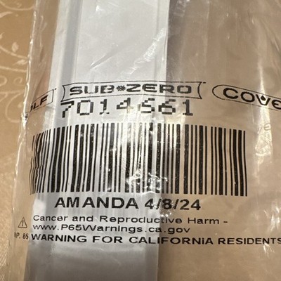 Sub-Zero 7014561 Cover White for Sub-Zero Refrigerator/Freezer Part