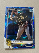 2021 Bowman Chrome Sapphire Ha-Seong Kim Rookie #97 San Diego Padres