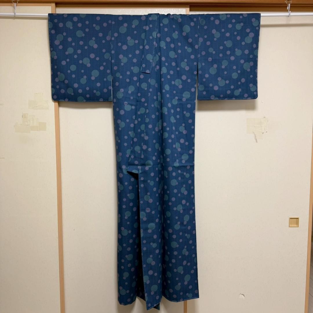 Kimono Washable Small Pattern Polyester Synthetic… - image 2