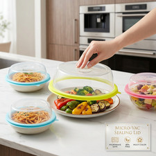 2/4PCS Collapsible Microwave Plate Cover Spla...