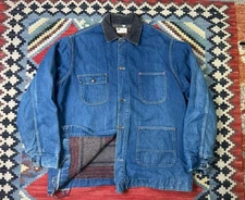 VTG Sears Hercules Roebuck Denim Chore Jacket Mens 48 XL Blanket Lined 50s 60s