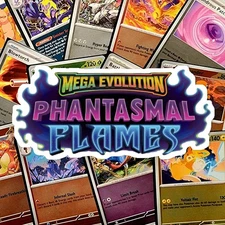 Phantasmal Flames Pokemon Singles | Reverse Holographic Pick your card!