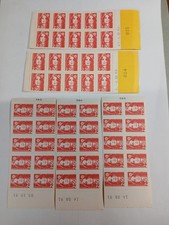 Lot de 5 carnets Timbres de France  Marianne de Briat autoadhésif