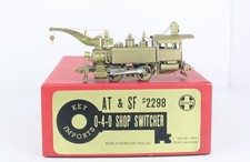 HO Brass Key Imports Santa Fe 0-4-0T Shop Switcher Steam Locomotive #2298