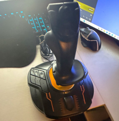 Thrustmaster T.16000M Flight Stick for PC, Wired Black/Orange, Programmable
