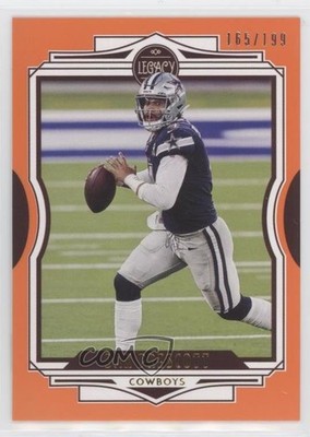 2021 Panini Legacy Orange 165/199 Dak Prescott #1 9o3