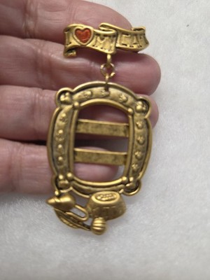 Vtg Danecraft I Love Cats Picture Pin