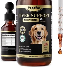 Milk Thistle for Dogs   9-in-1 Liver and Kidney Support Drops with Artichoke,...