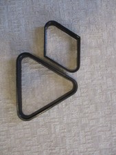 2 Piece Plastic Billiard Racks - 8 Ball Triangle 9 Ball Racks for Pool Table