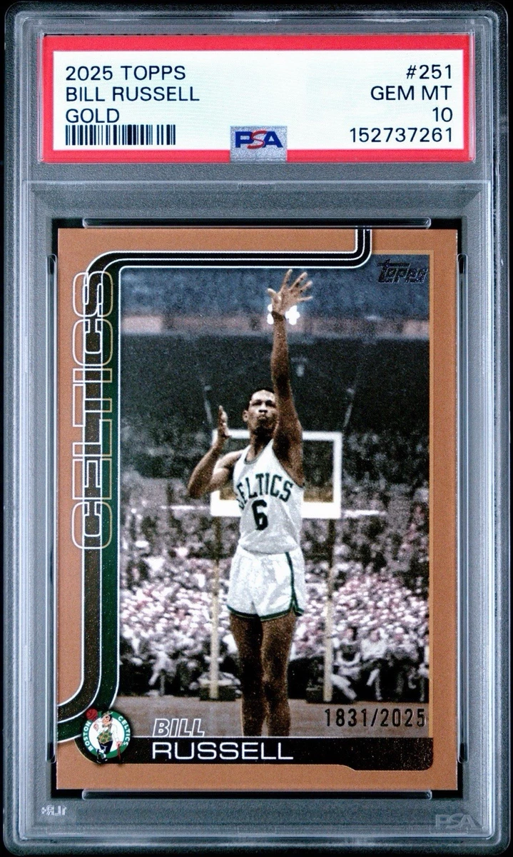 Topps Bill Russell Basketball Serial Numbered Sports Trading Cards