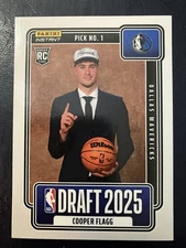 2025-26 Panini Instant NBA Draft Night Cooper Flagg #1 RC Rookie Card