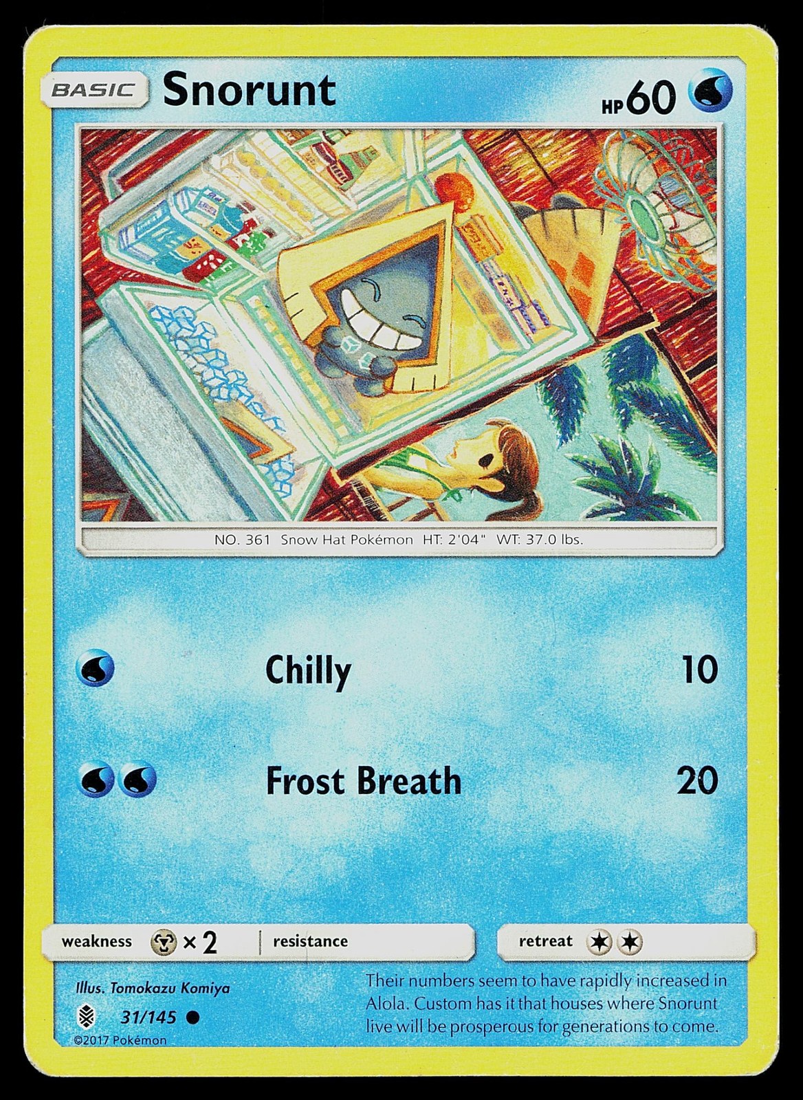 Pokemon Card Guardians Rising Snorunt 31/145 Common