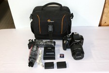 Canon EOS Rebel T3 DSLR Camera 12.2MP, 18-55mm EFS Lens w/2 Batteries, Charger