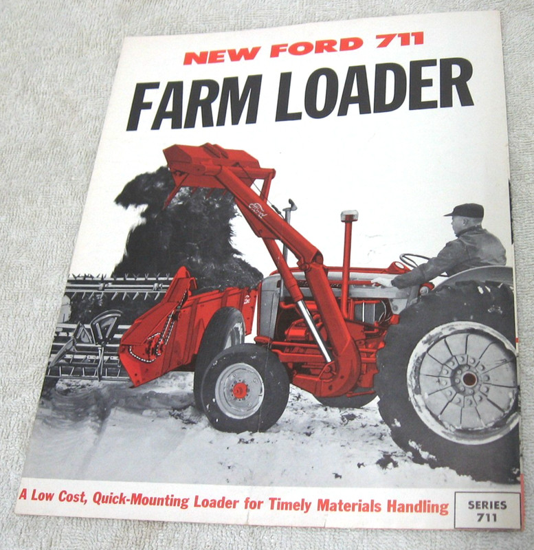 1960 FORD TRACTOR 711 FARM LOADER AND ACCESSORIES BROCHURE ORIGINAL