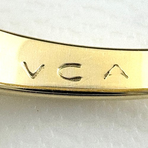 Van Cleef & Arpels Band Motiv Ring YG Gelbgold Ring Nahkampf Diamant Ring... - Bild 9 von 11
