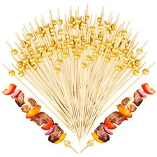 100 Pcs 6 Inch Cocktail Picks, Long Fancy Toothpicks for Appetizers Fruit Dri...