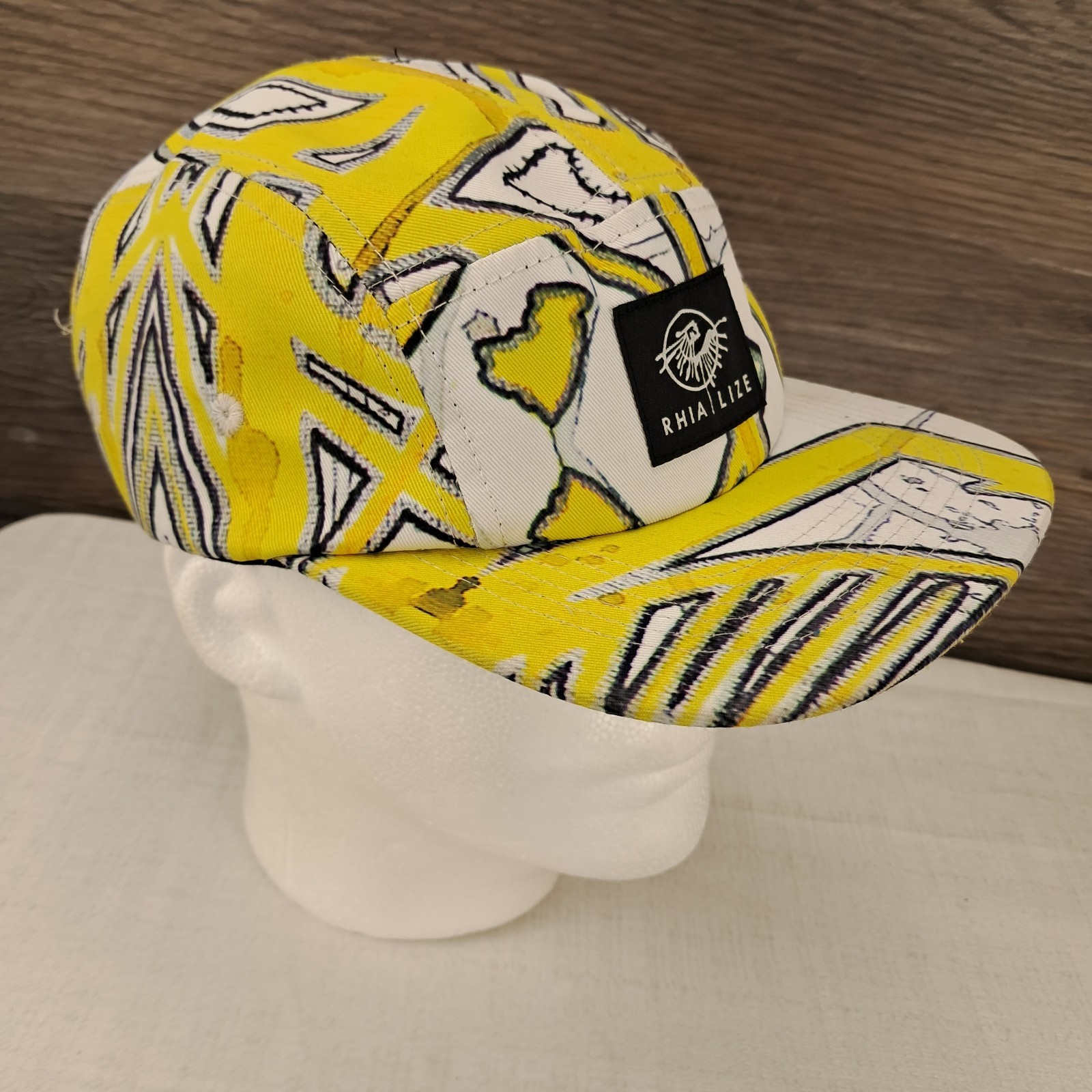 Rhialize Hat Adjustable 5-Panel Cap Abstract Patt… - image 6