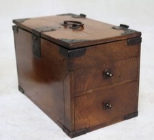 Japanese Antiques EDO period SUZURIBAKO Ink stone box SHODO Small chest W14cm