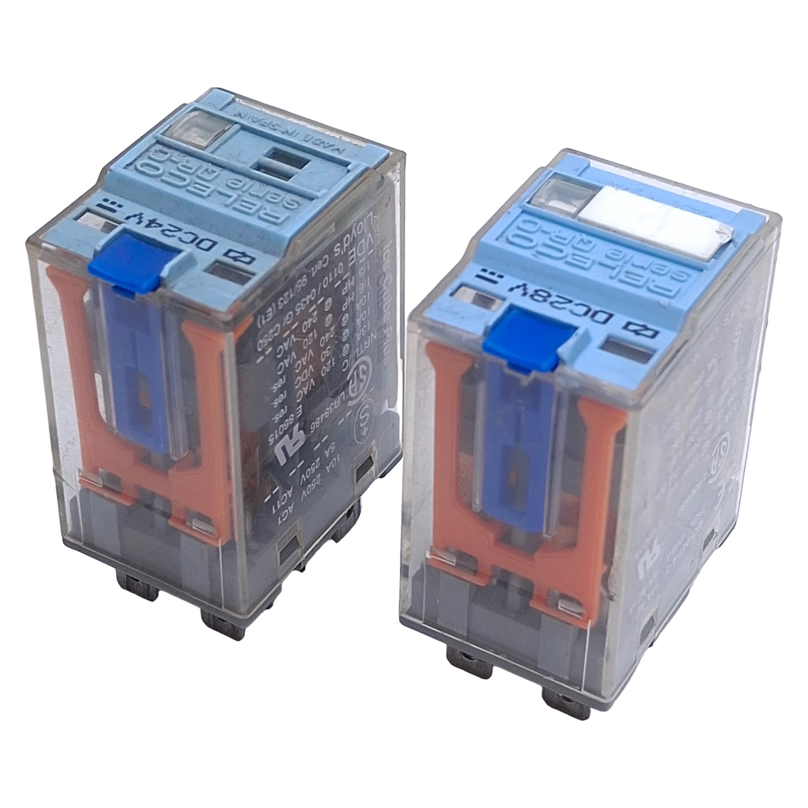 Lot of 2 Releco C7-A20FX/024VDC Ice Cube Relay 8-Pin, 240VAC/30VDC, 24VDC Coil