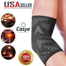 Caspe Elbow Brace Compression Support Sleeve Arthritis Tendonitis Joint Pain New