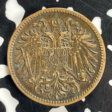 1905 Austria 2 Heller Lot#C3273